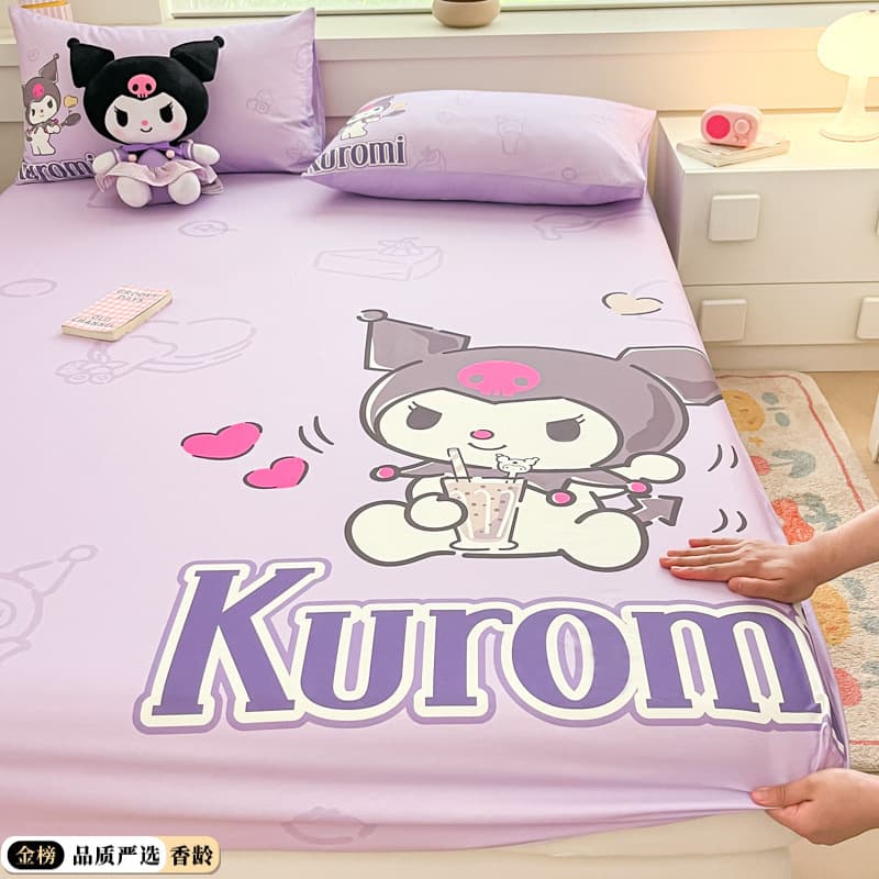 Fitted Sheet Single Piece Cotton Cartoon Anti-Slip 1.2m 1.5m 1.8m Mattress Protector Cover