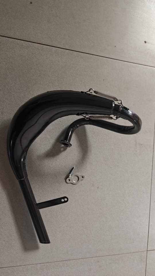 Two-Stroke Bicycle Upgrade Parts 49 50 60 66 80CC Exhaust Pipe Seahorse Muffler Silencer Assembly