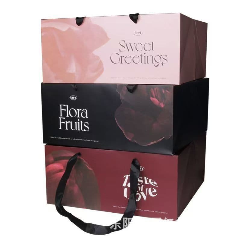 Valentine's Day Flower Gift Box Matching Gift Bag Large Square Universal Flower Shop Supplies Packaging Box