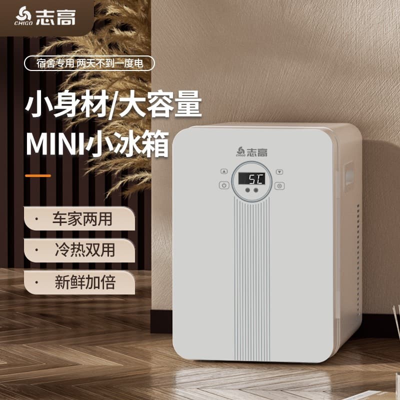 Free Shipping Chigo Car Mini Fridge, Small Home/Rental Use Refrigerator for Dorm, Cosmetics, Single Person