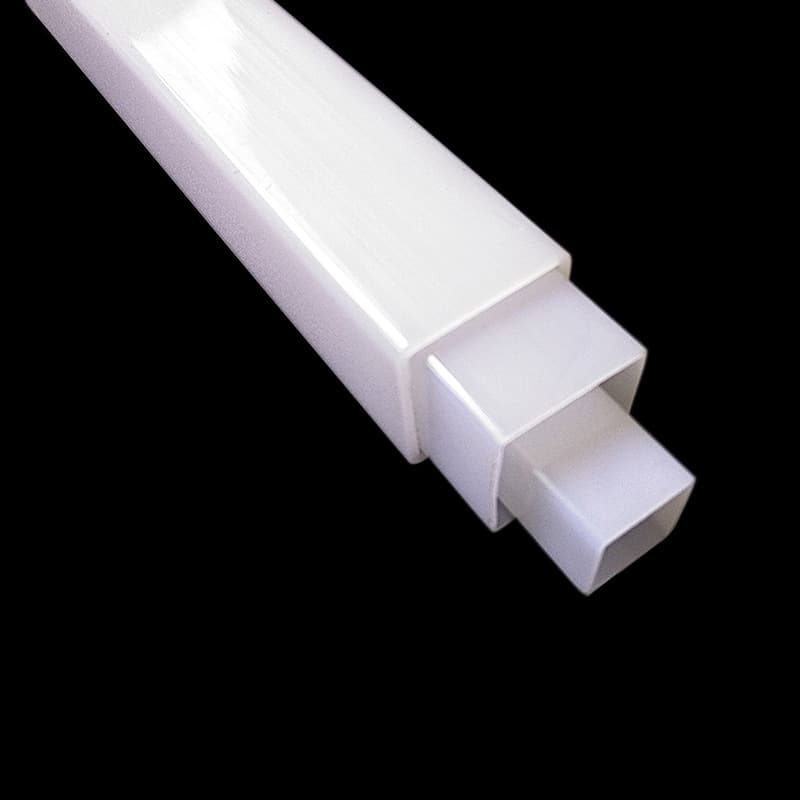 Bulk supply of pendant light PC square tubes, frosted light diffusion PC transparent square tubes, linear light PC lamp covers, PC tubes