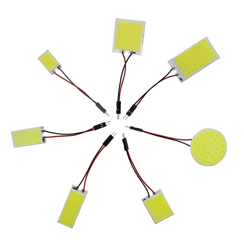 Car COB Dome Light 18 24 26 48 LED Reading Light Interior Light Flat Ceiling Light Trunk Light