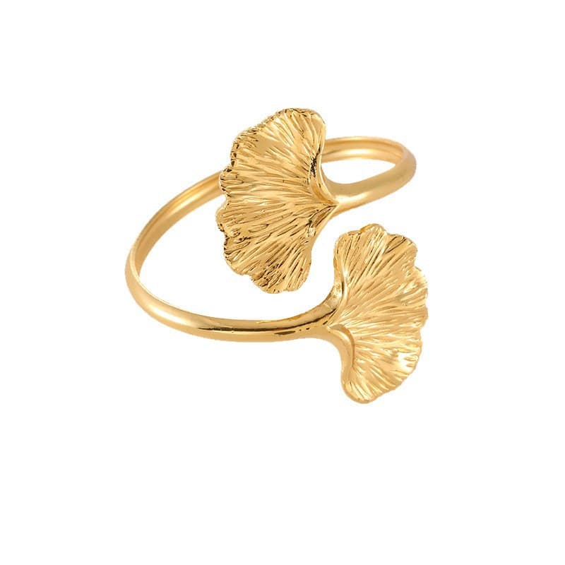 Wholesale Creative Ginkgo Leaf Napkin Rings, Hotel Home Table Decoration Leaf Metal Napkin Holders