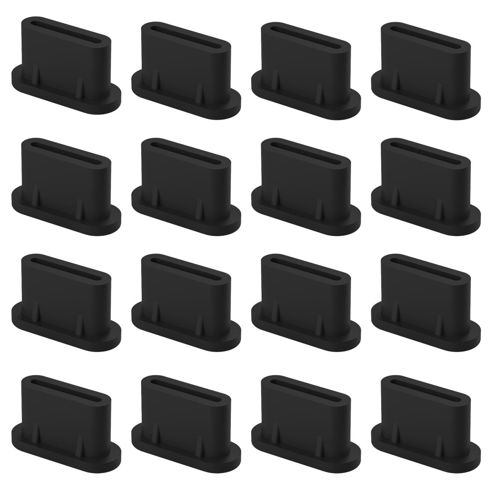 Cross-border Type-C phone dustproof plugs, USB-C charging port silicone stoppers, Lightning data port plugs, anti-loss.