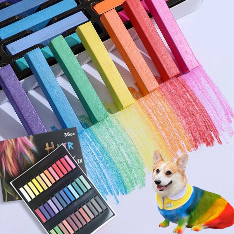 Color Powder Sticks for Nail Art Gradient, Handmade Figures, Polymer Clay, 36 Colors, Clay Coloring, Blackboard, Children, Pets