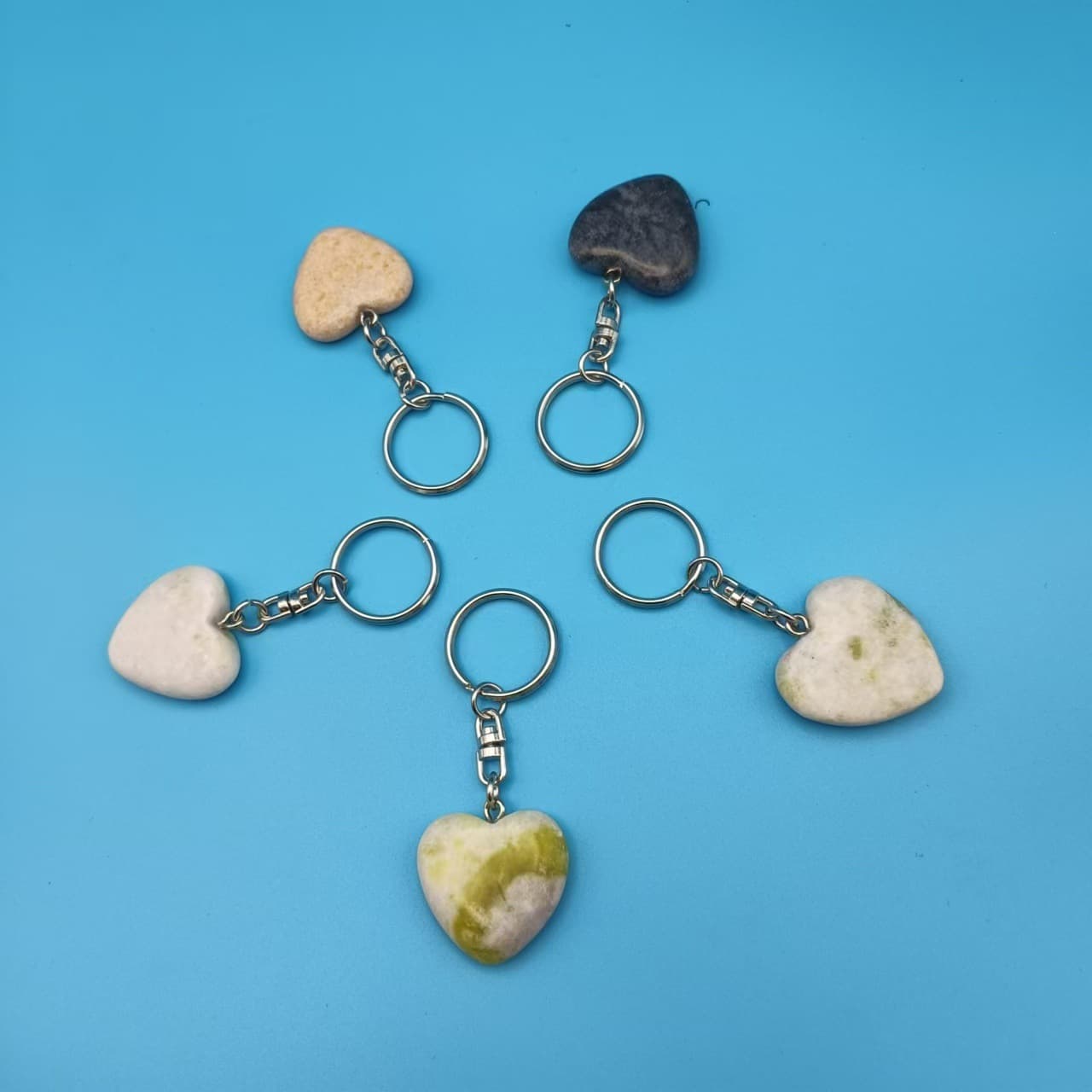 Factory Stone Material Wholesale, Stone Crafts Souvenirs Gifts Keychains, Custom Printing 3cm*3cm Handmade