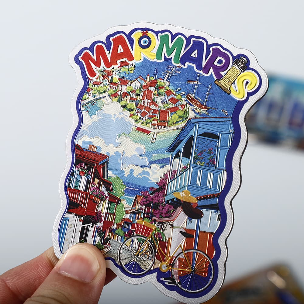 Custom Magnetic Refrigerator Sticker Aluminum Foil 3D Soft Magnet Custom Logo Creative Fridge Magnet