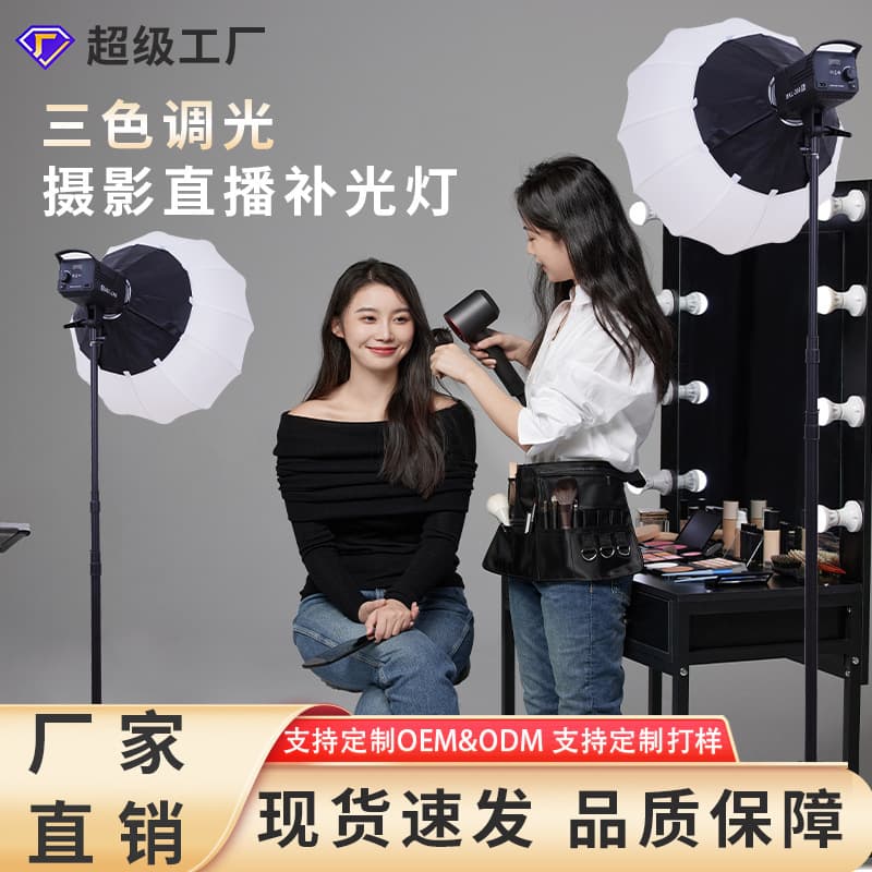 300W Live Streaming Fill Light Photography Lamp Studio Light Beauty Soft Light LED Spot Light