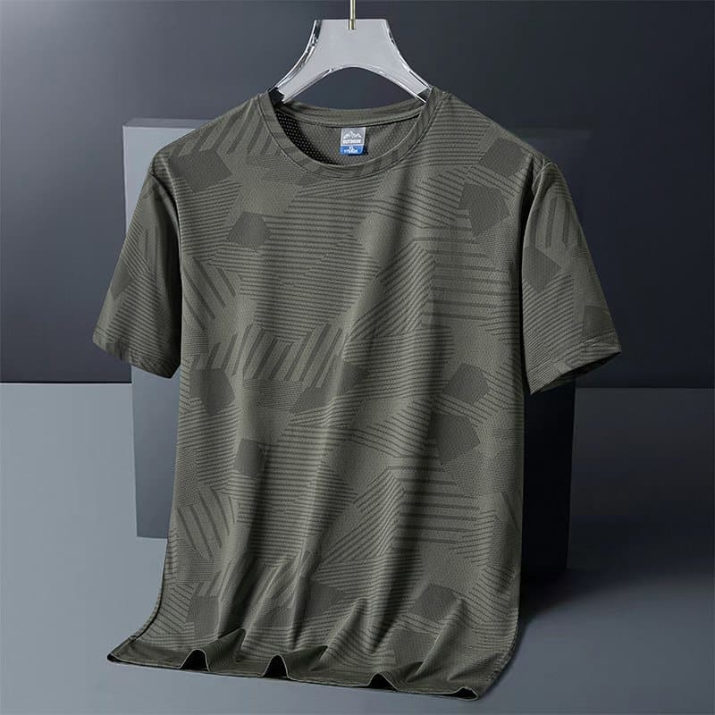 2026 New Quick-Dry Men's Summer Sports Casual Short Sleeve T-Shirt for Middle-Aged and Young Fashion Leisure