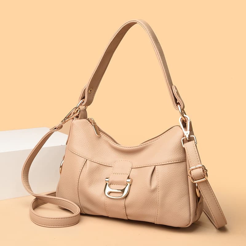 Fashionable Middle-Aged Mom Bag Practical Women's Bag 2023 New Style Simple and Elegant Underarm Shoulder Bag Crossbody Bag