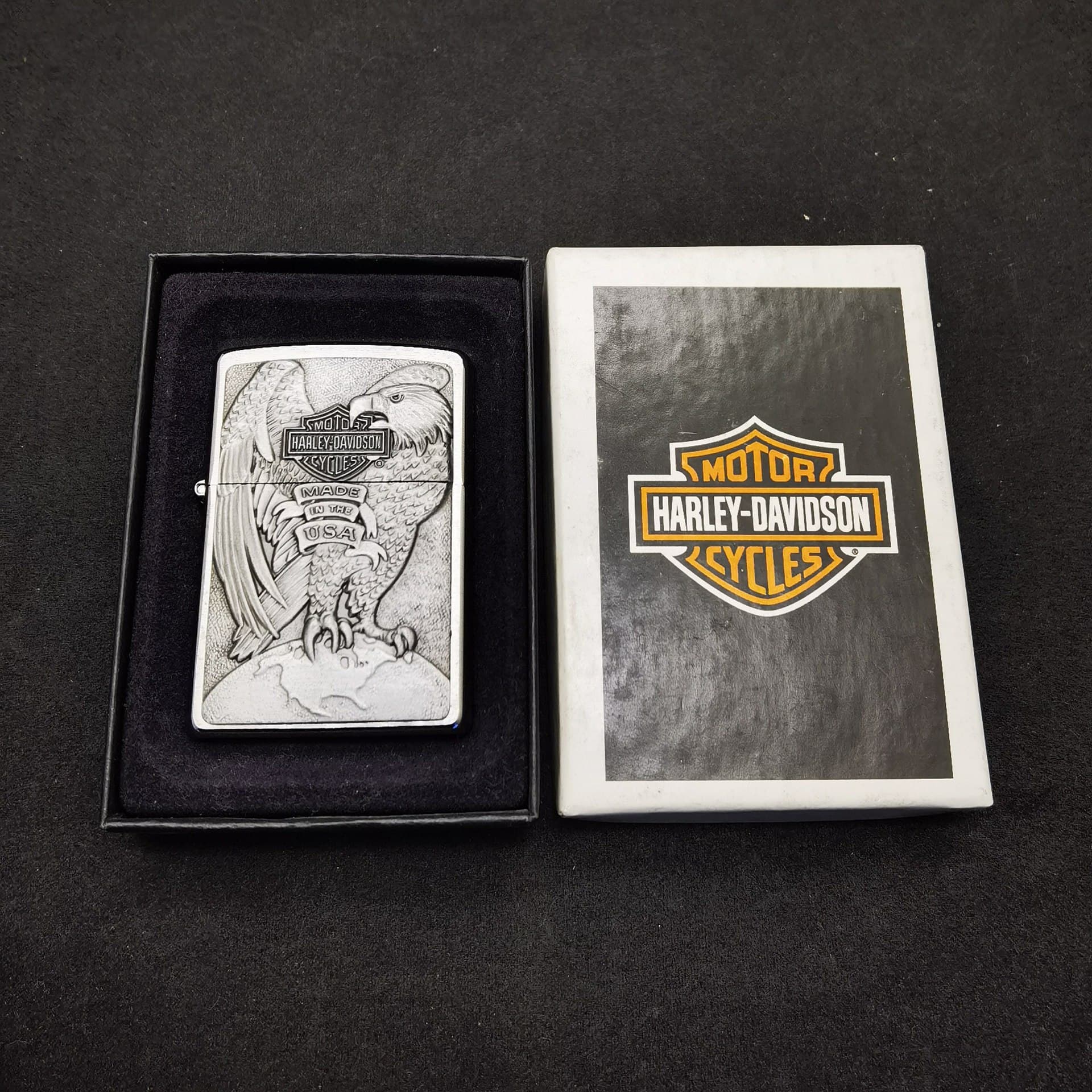 Zippo lighter Zippo genuine kerosene windproof Harley Earth Eagle national trend birthday gift for boyfriend zppo