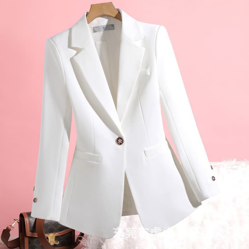 Small Blazer Women 2025 Spring Autumn New Business Style High-End Top Petite Short Women's Suit