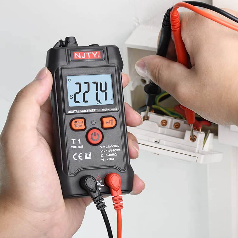 T1 Digital Multimeter, Intelligent High-Precision Automatic Multi-Purpose Instrument, Small Portable Electrical Multi-Function Meter