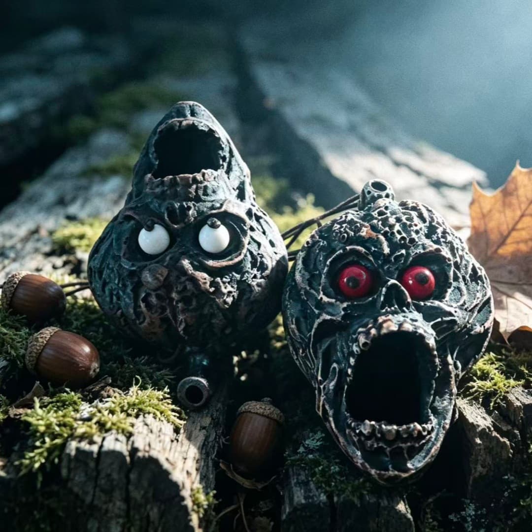 New Pumpkin Aztec Death Whistle Screaming Whistle Halloween Horror Novelty Toy Craft Stress Relief Cross-border