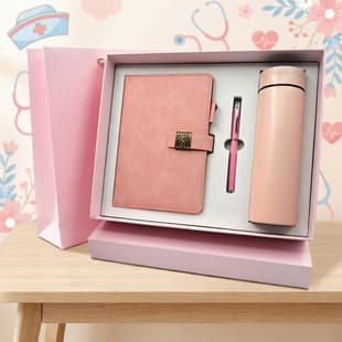 Nurses Day Commemorative Gift A5 Notebook Insulated Mug Pen Gift Box Hospital Department Souvenir Custom Logo Available
