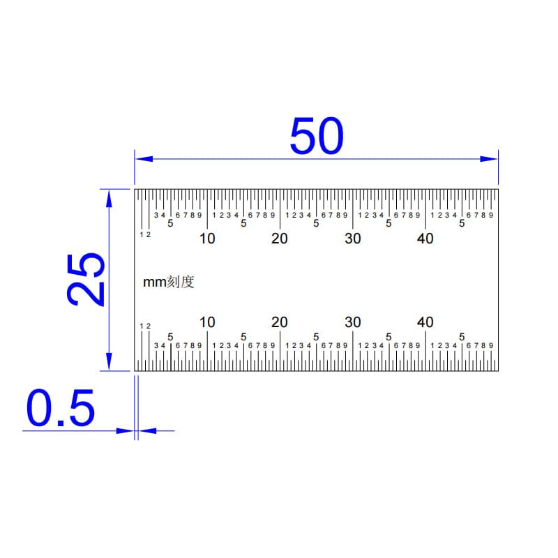 Custom 50mm Ruler