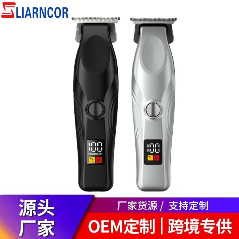 New Digital Display Electric Hair Clipper Cross-border Trimmer LED Taper Carving Home Electric Hair Clipper Bulk