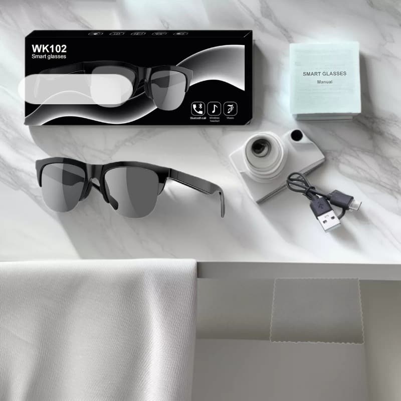 New Cross-Border Bluetooth Smart Glasses Anti-Blue Light Bluetooth Glasses Music Sunglasses