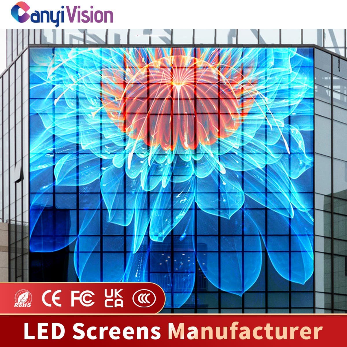LED crystal film screen for jewelry stores, clothing stores, shop windows, conference halls, LED glass film transparent screens, flexible adhesive screens