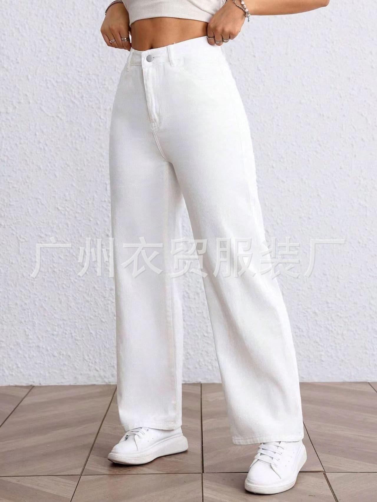 Cross-border Trade Straight Leg Jeans for Men, Loose Fit, Stretch, Casual, Comfortable, Versatile, Trendy Denim Long Pants