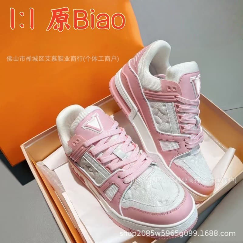 Donkey Brand Chunky Platform Sneakers, Genuine Leather Color-Block Low-Top Couple Casual Lace-Up Large Size Fashion Skate Shoes