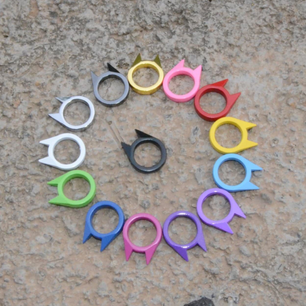 Cat Ear Single Finger Ring for Self-Defense, Window Breaker, Women's Anti-Wolf, Men's Outdoor Products Factory, Cat Ear Single Finger Ring
