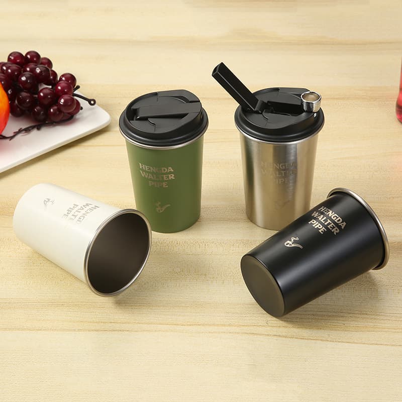 New Trendy Multi-Functional Creative Mug with Coffee Cup Filter, Cigarette Holder, and Water Filter - 4-in-1 Design