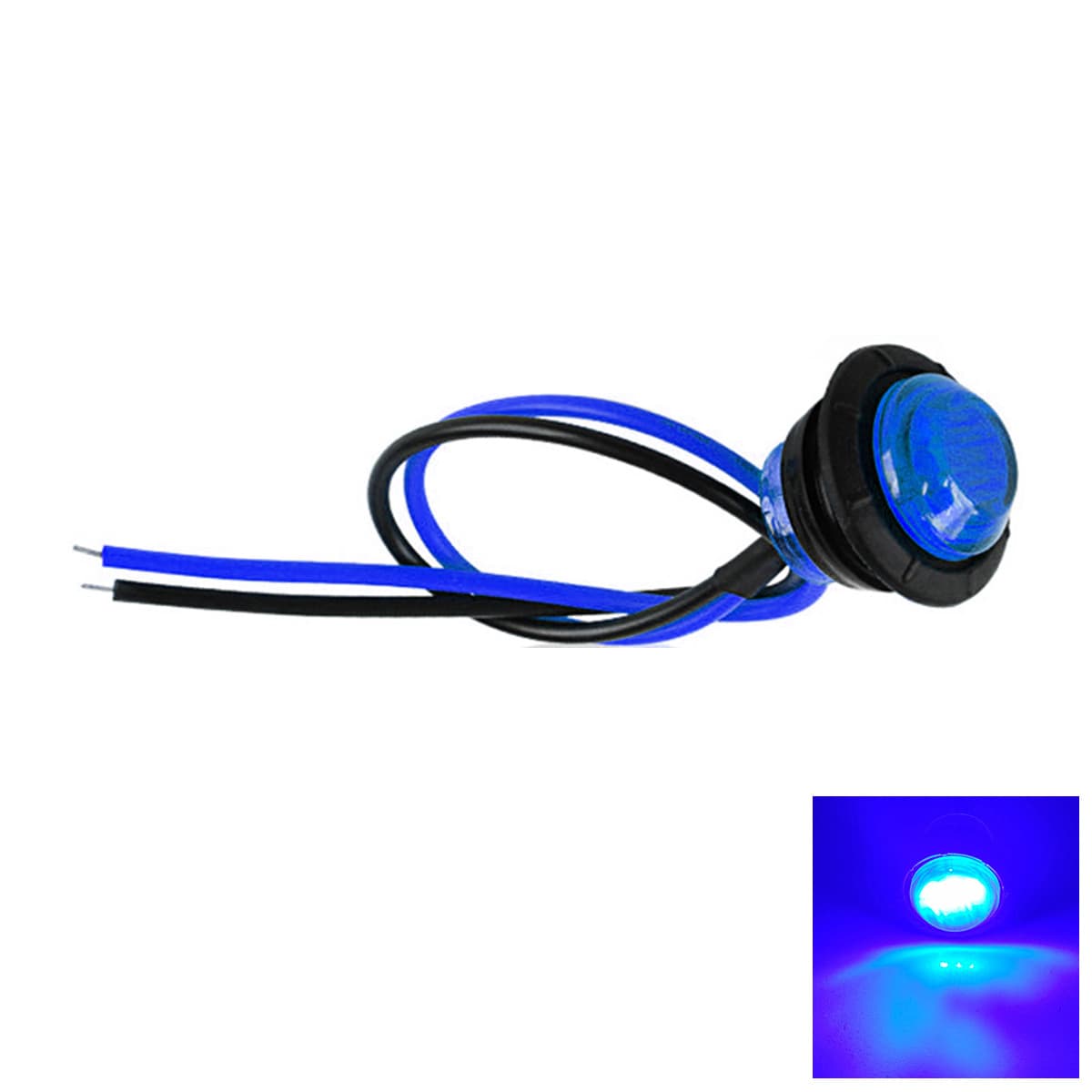 24V LED Truck Side Marker Light, Signal Light, Indicator Light, Clearance Light, Crystal Auto Light