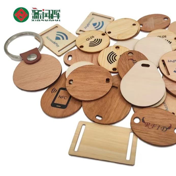 Eco-friendly Wooden NFC Card Double-Sided Printing Custom Solid Wood RFID IC Card Membership Card Gift Card Wholesale