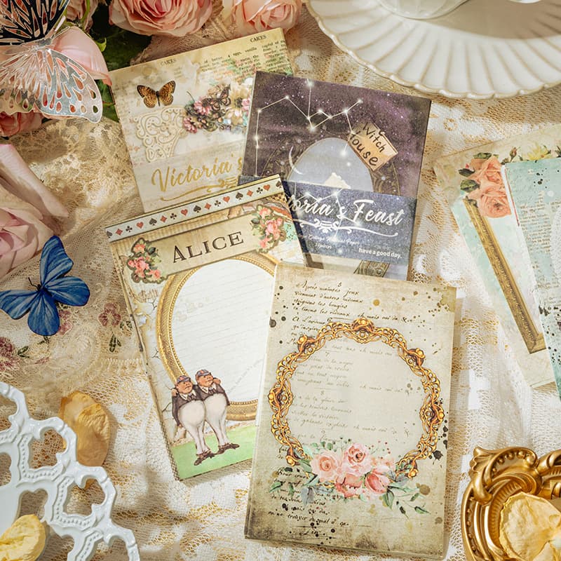 A Beautiful Day Victoria's Feast Series Material Paper Lace Border Hand Account DIY Backing Stickers 6