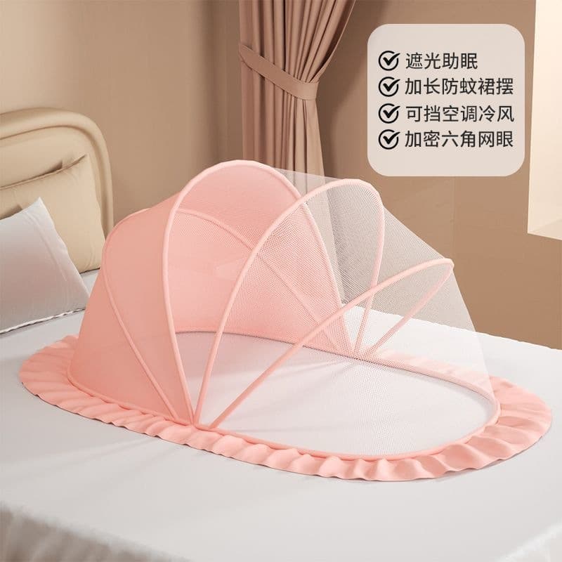 Wholesale baby crib mosquito net for newborns and infants, universal fit for small children's beds, light-blocking