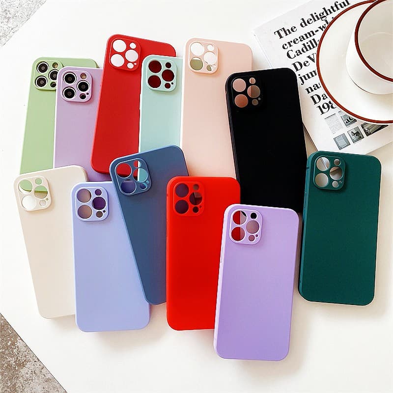 17 Rubik's Cube Skin Feel Case 16 Suitable for Apple 13ProMax Mobile Phone Case Pure Material Color iPhone8p Soft Factory 15