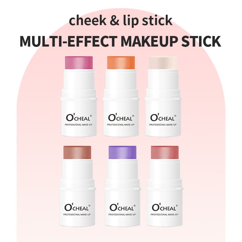 Cross-border Blush Contour Stick, Popular Blush Cream, Lip and Cheek Dual-Use Rouge, Natural Finish for Beginners Blush Stick