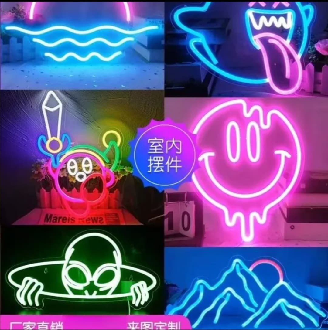 LED Neon Sign for Gaming Room Bedroom Decorative Wall Hanging Neon Light