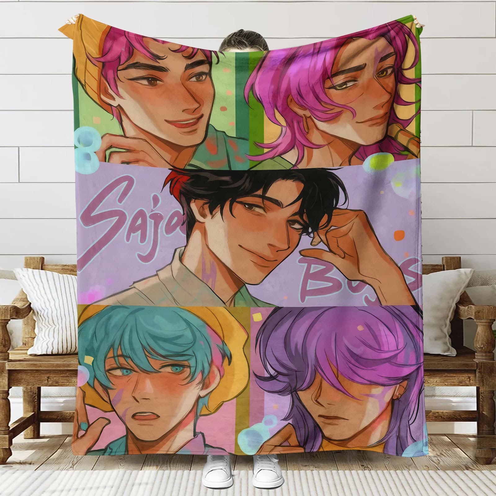 Printed blanket flannel blanket 280GSM latest fashion and popular girl group pattern