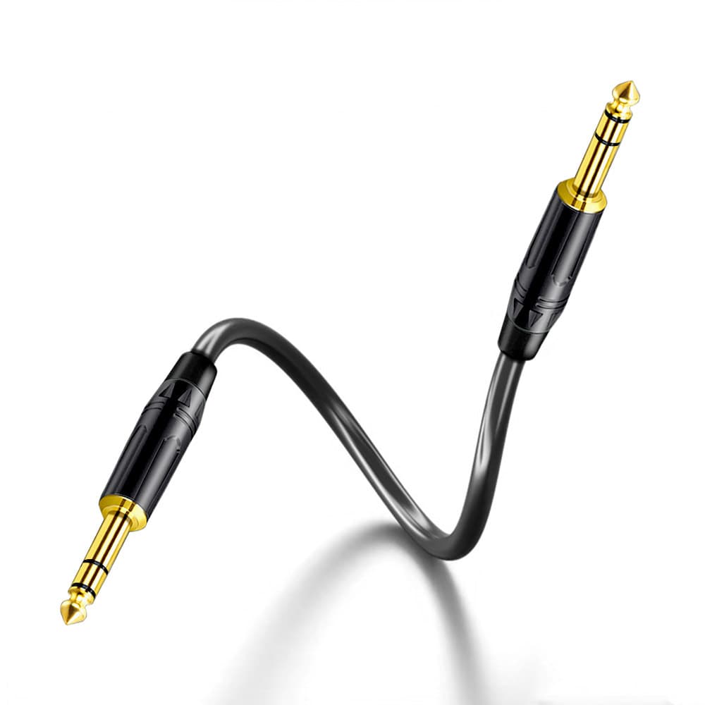 Factory 6.35/6.5mm microphone line male-to-male guitar cable microphone instrument connection 6.5 audio cable