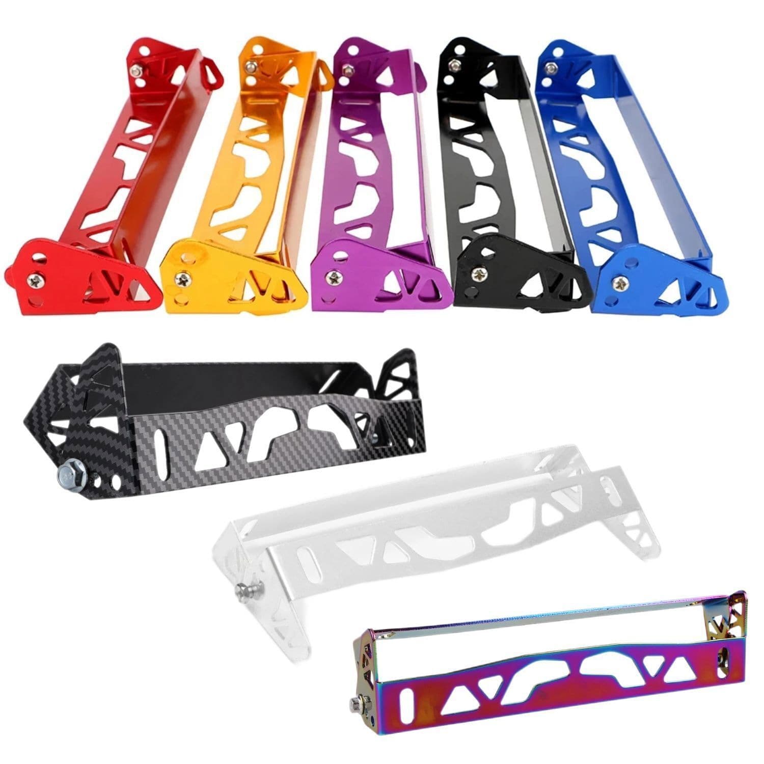 (Direct delivery from the manufacturer) Car modification adjustable angle license plate frame car modification license plate frame rotating aluminum alloy