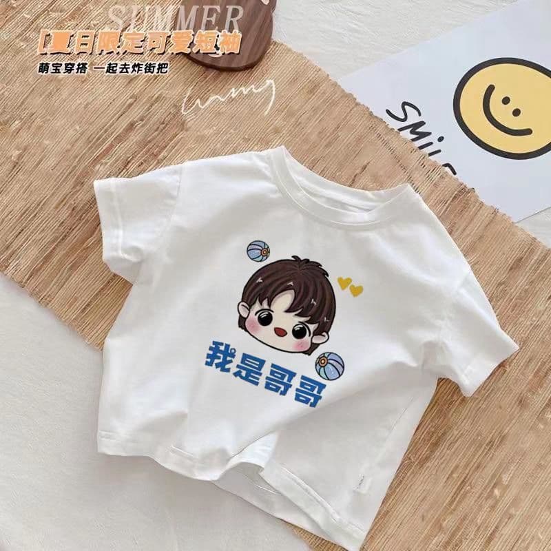 Pure Cotton Girls Short Sleeve T-Shirt New Summer Top Kids Cartoon Cute Top