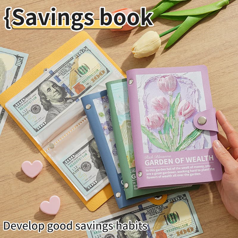 Cross-border cash storage book only holds cash storage bag, new waterproof home financial management money folder storage book