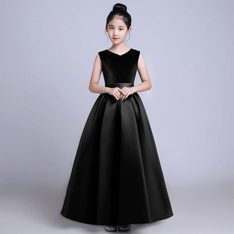New Girls' Princess Dress High-end Puffy Dress Piano Performance Host Evening Dress Flower Girl Catwalk Spring Summer
