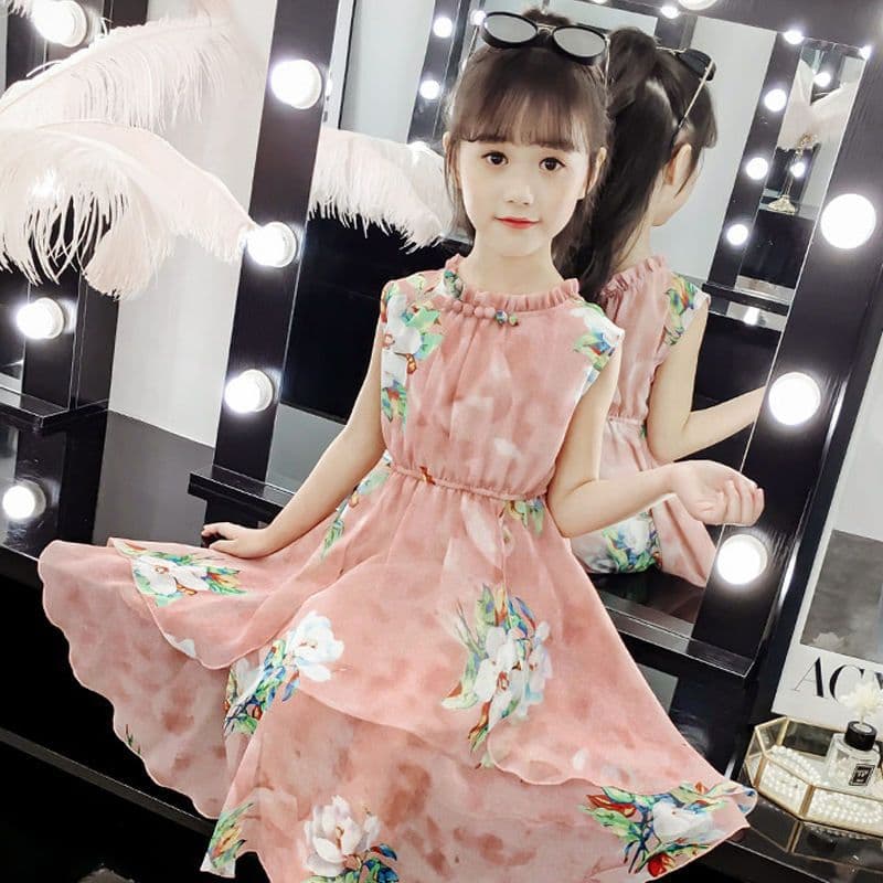 Girls 2024 Children's Clothing New Dress Little Girl Princess Dress Fairy Hanfu Clothes Summer Dress Children's Skirt Summer