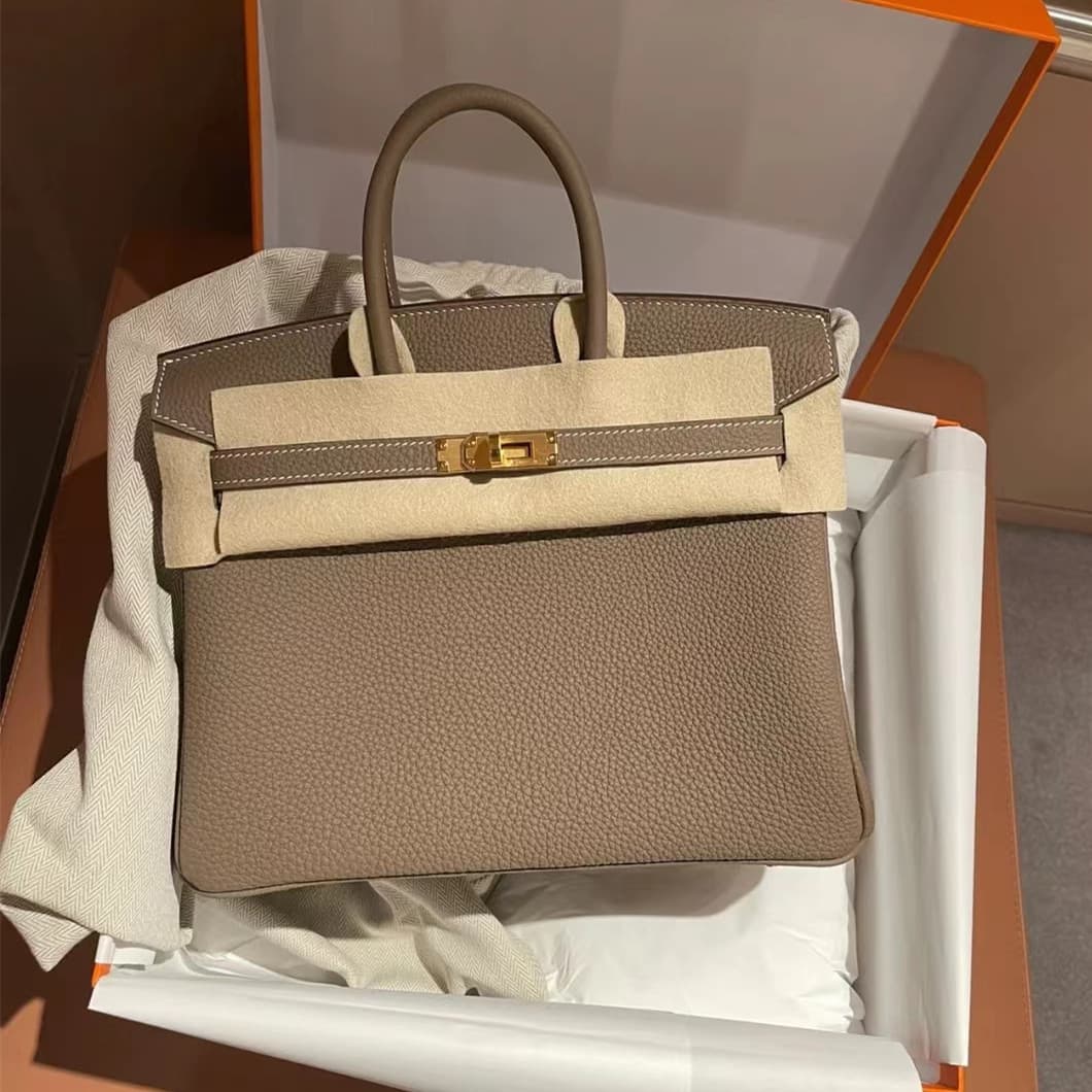Handmade Platinum Stitching Cowhide Leather Handbag Large Capacity Women's Bag Street Trend Style Vertical Square Shape Soft
