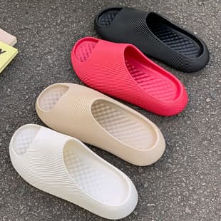 Thick Sole Non-Pressure EVA Slippers Unisex Couple Outdoor Soft Sole Durable Home Slippers Wholesale Stock