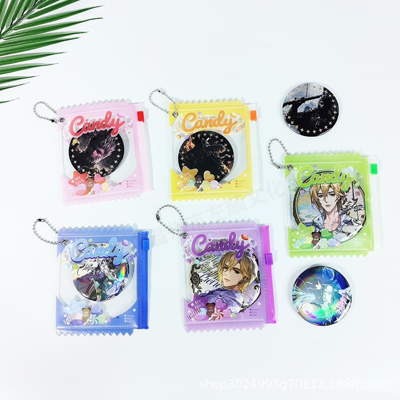 Candy Bag Badge Storage Display Bag for Pins, Keychains, Jewelry, and Collectibles