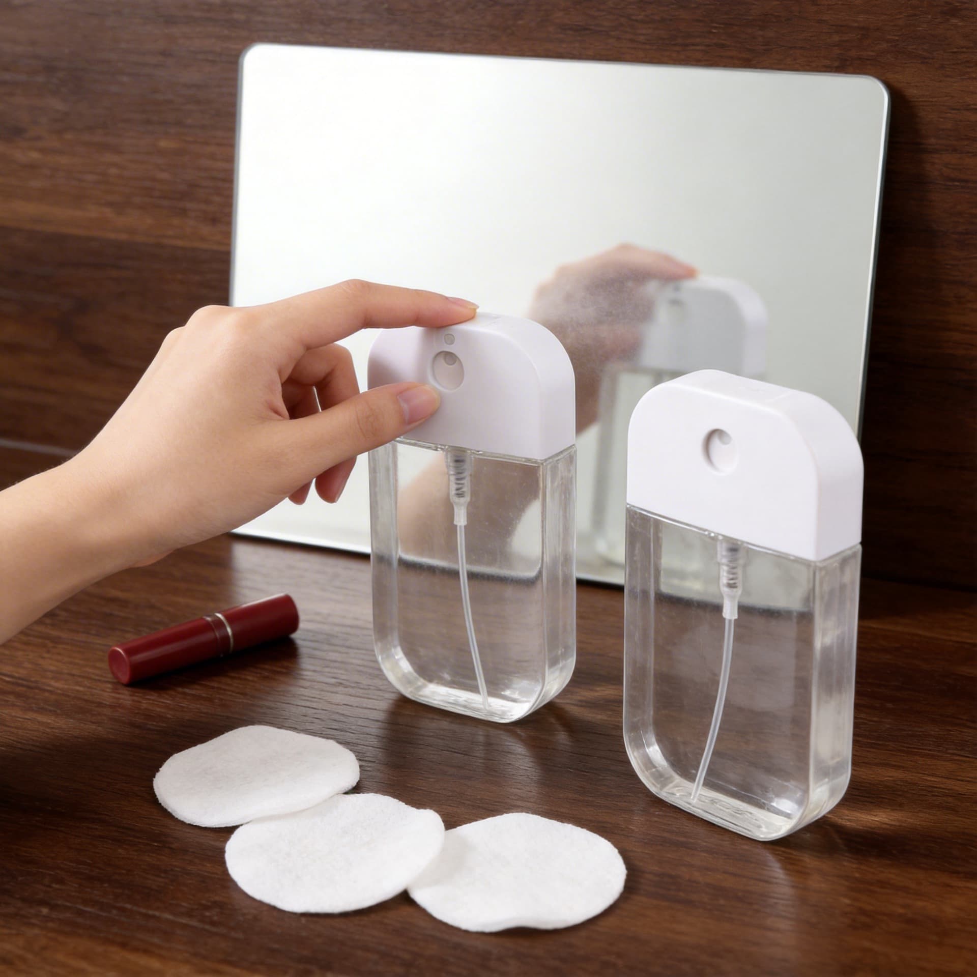 Spray Bottle Refillable Fine Mist Alcohol Small Sprayer Portable Atomizing Empty Bottle Cosmetic Perfume Card Spray Bottle