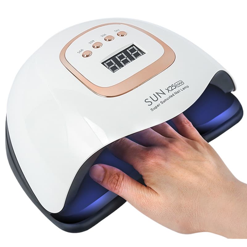 380W High-Power Nail Lamp for Nail Salons, Smart Nail Curing Lamp, Fast-Drying UV Dual Light Source Nail Gel Lamp for Cross-Border Sales