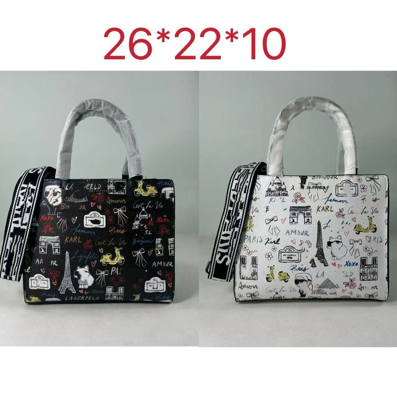 Cross-border New 2026 Card Holder Fashion Handbag Printed Graffiti Large Capacity Handheld Shoulder Crossbody Bag Women's Bag