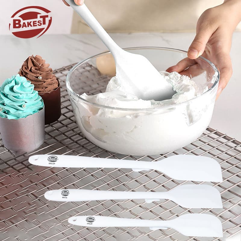 Silicone Spatula Bakestar Integrated Cake Mixing Butter Scraper with Hook Cream Spatula Baking Tool