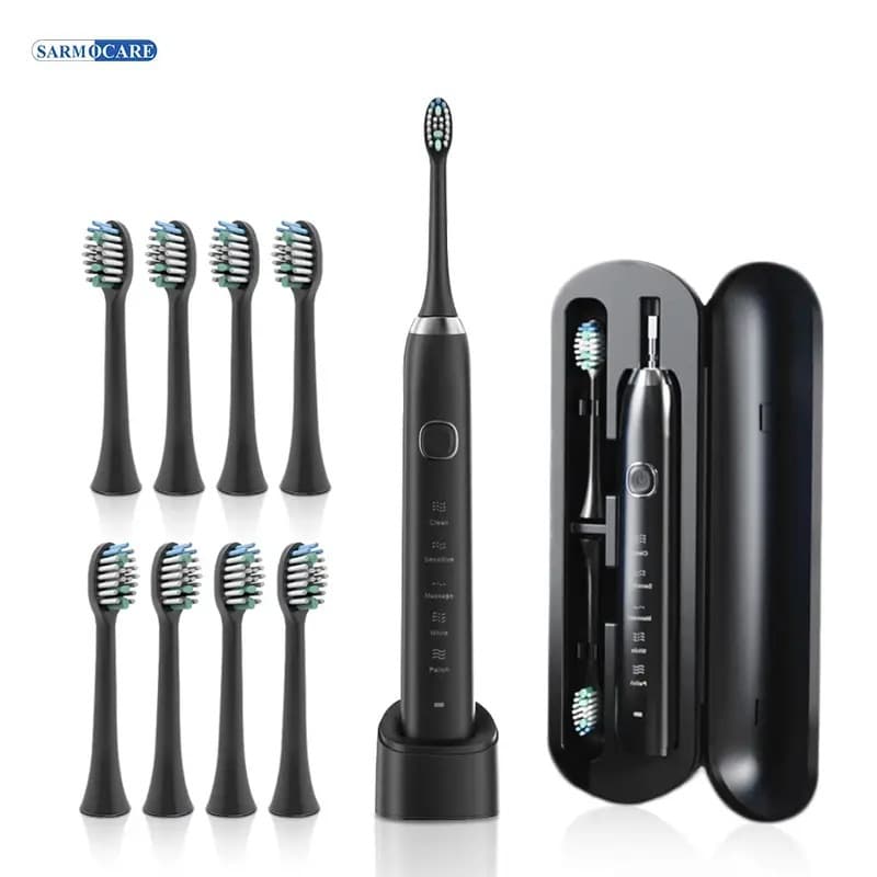 Cross-border Hot-sell 8 Brush Heads Electric Toothbrush Adult Charging Soft Bristles Magnetic Levitation
