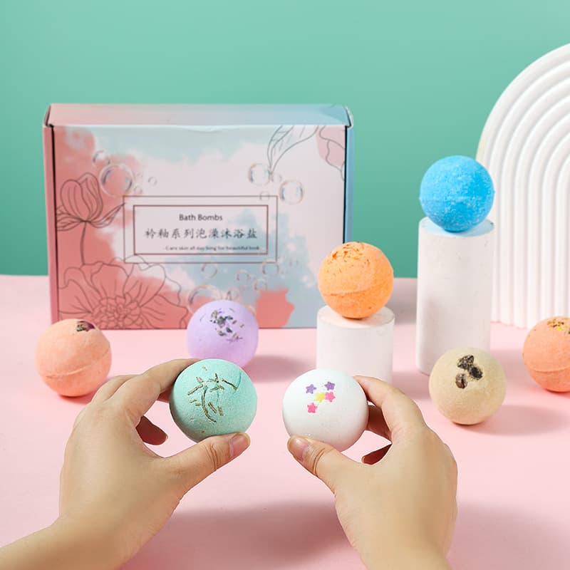 Joyous Bath Bombs Bubble Explosions Salt Bath Balls 60g Relaxing Bathing Experience Exfoliating Detoxifying for All Skin Types